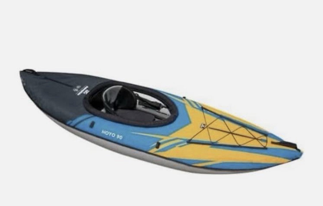 Aquaglide Noyo 90 Inflatable Kayak – 1 Person Touring Kayak with Bag (NEW)