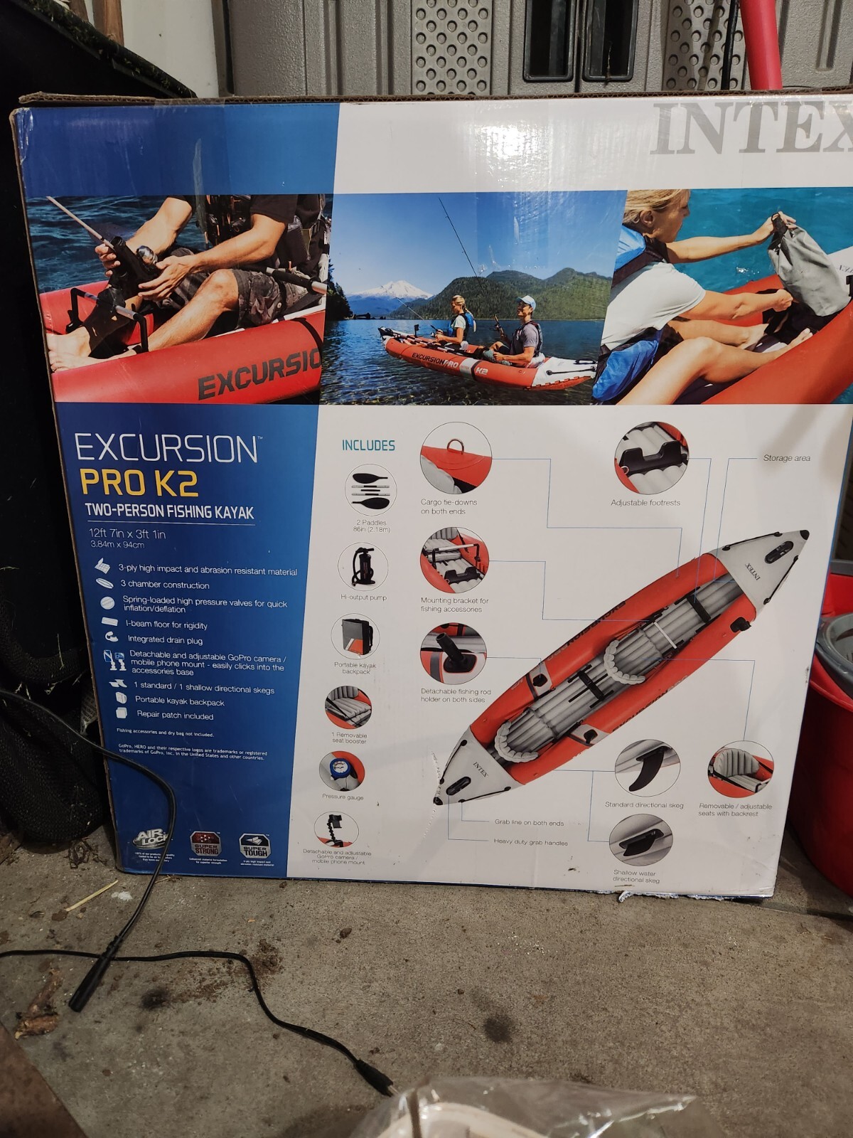 Kayak K2 Series Pro Fishing Professional Excursion Inflatable Intex Kayaks