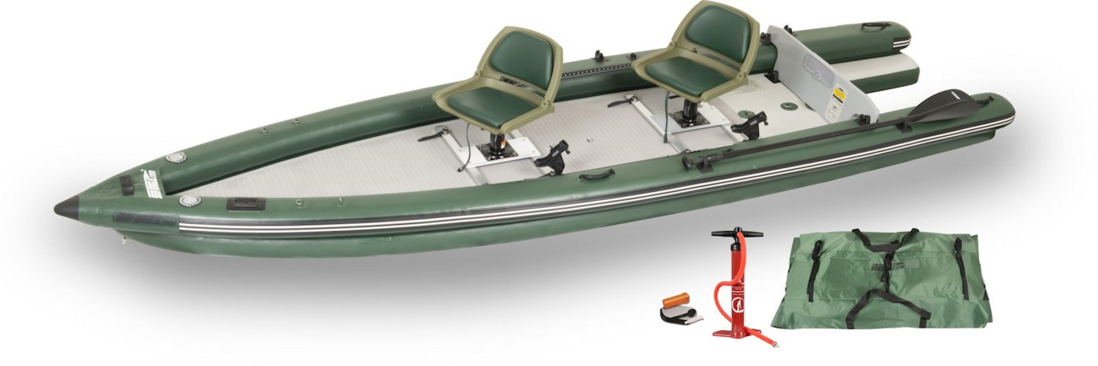 Sea Eagle FSK16 2-Person Swivel Seat Pkg Fish Skiff Inflatable Boat