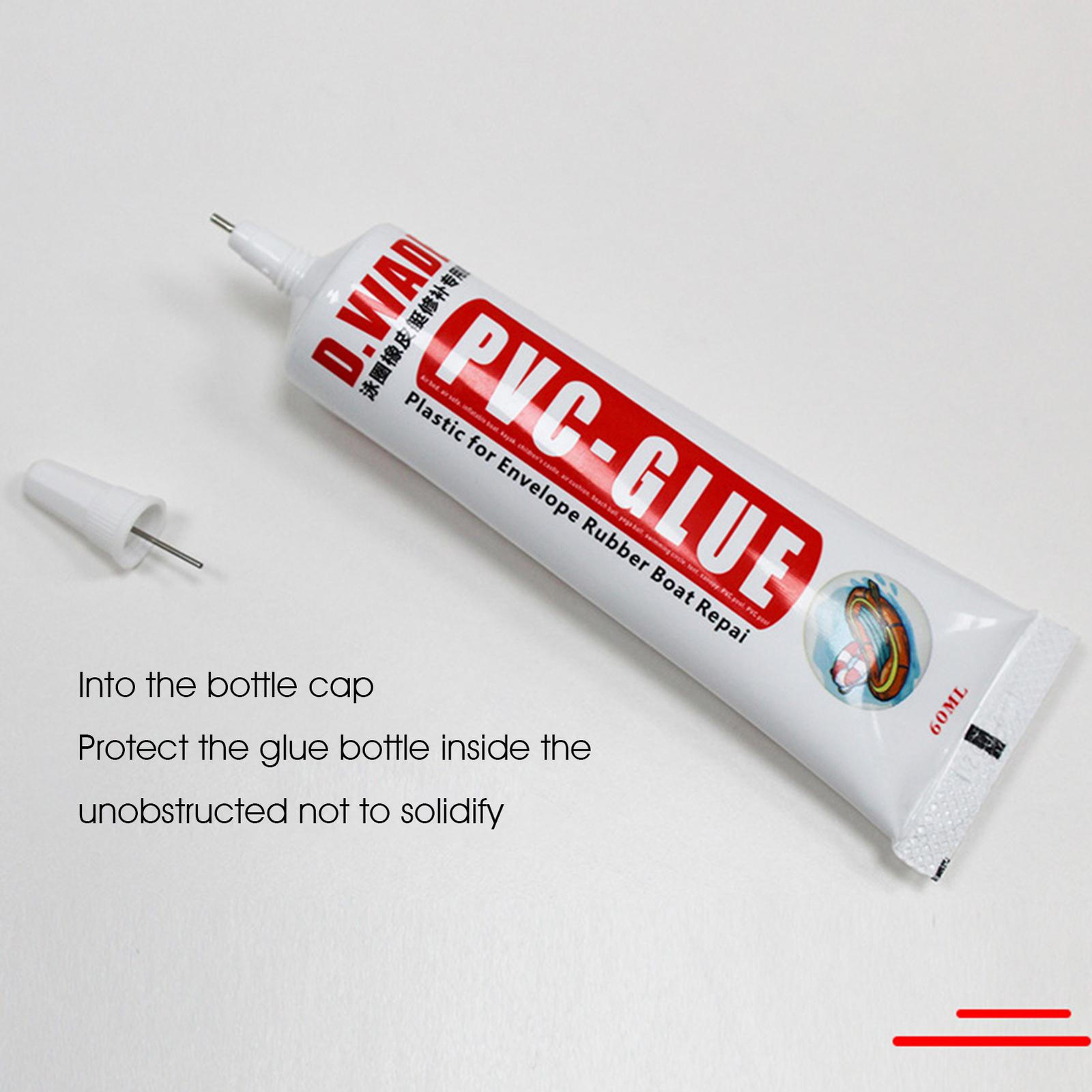 60g PVC Adhesive Inflatable Repair Glue Inflatable Boats Kayak Swim Ring Repair