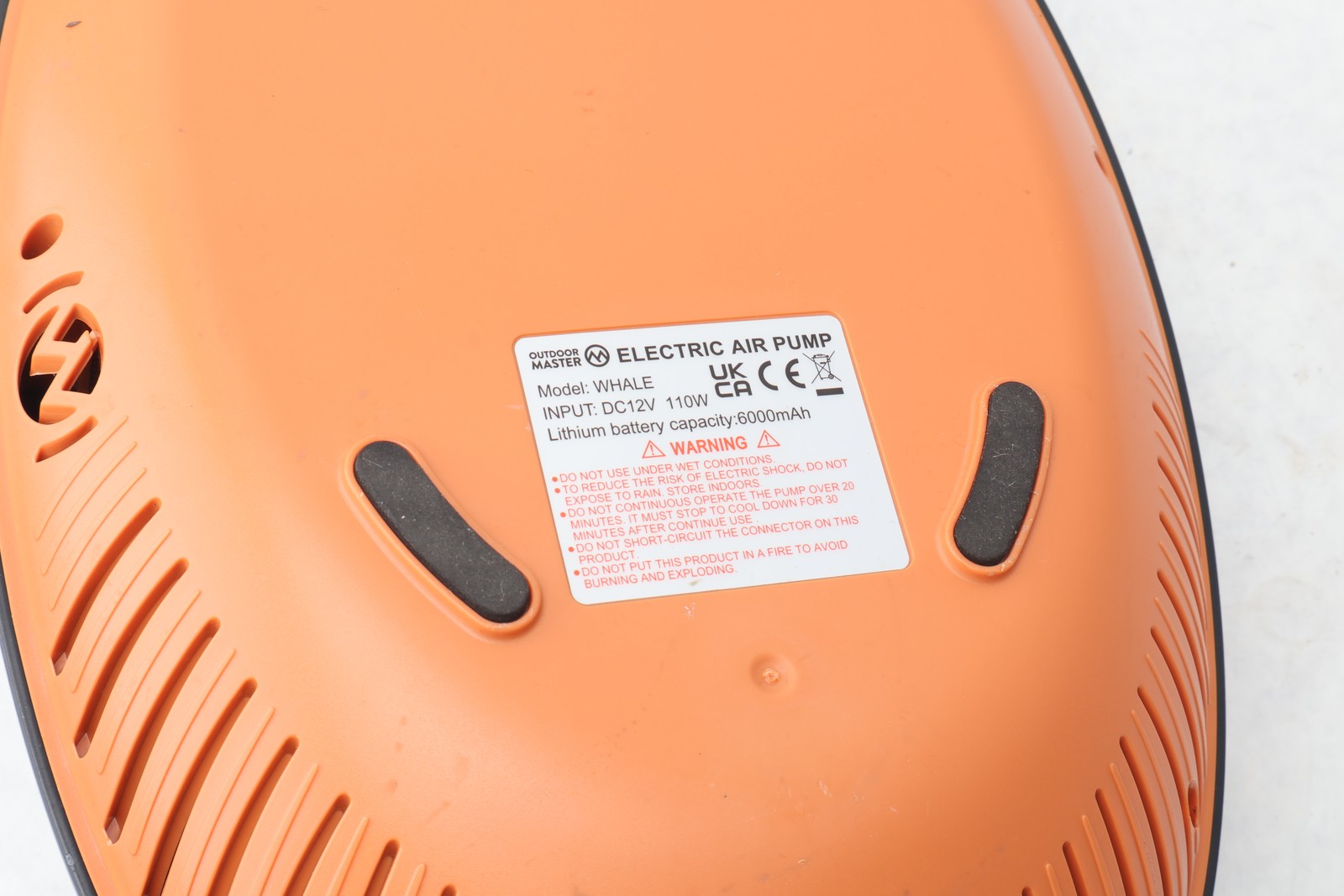 Outdoor Master Whale Electric Air Pump for SUP Inflatable Paddleboard 16PSI