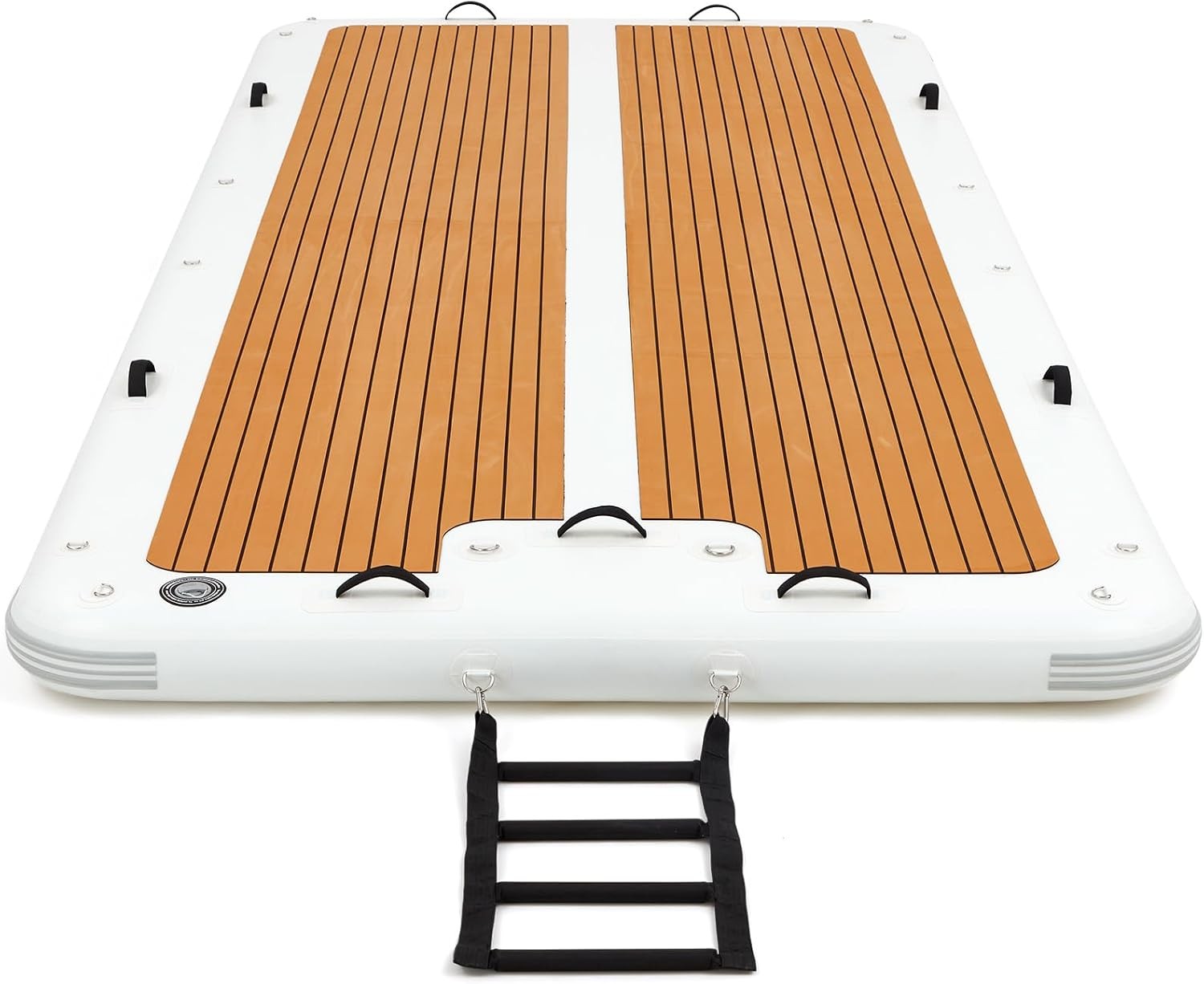 15′ x 6.5′ Inflatable Floating Dock Platform 8in EVA Mat Quick Inflate