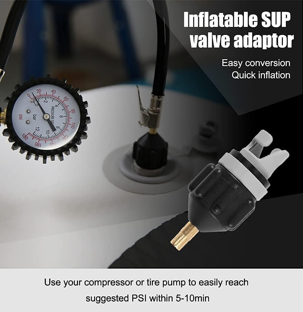 Lightweight Inflatable SUP & Kayak Pump Adapter with High-Pressure Capability
