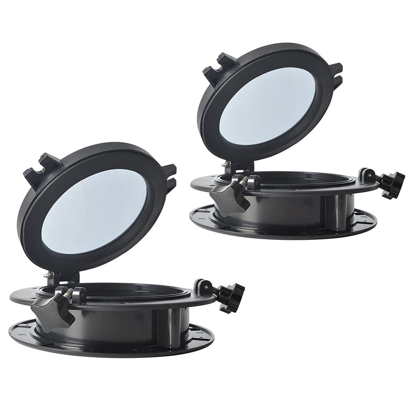 Amarine Made Pair Of Boat Yacht Round Opening Portlight Porthole 10 Replacement