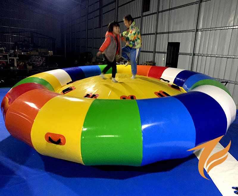 Inflatable 0.9mm 13ft. PVC Towable River Disco Boat Raft With Pump NEW