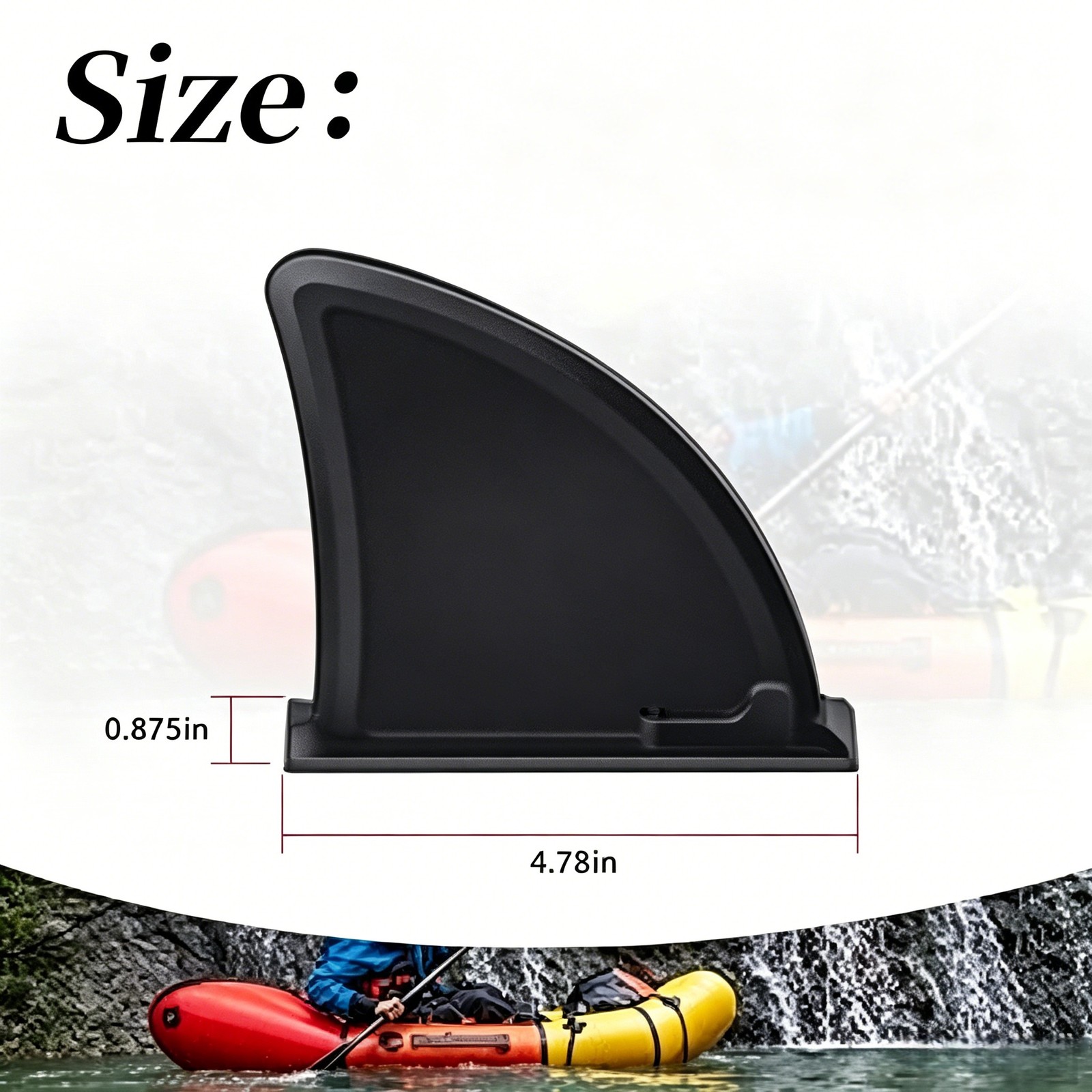 1 Pcs Kayak Skeg Replace Fin Fits Tobin Wavebreak Hydro Force Inflatable Kayaks