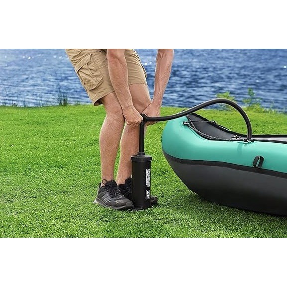 Hydro-Force Ventura Elite X1 Kayak Inflatable Set Teal Gray Paddle Pump NIB