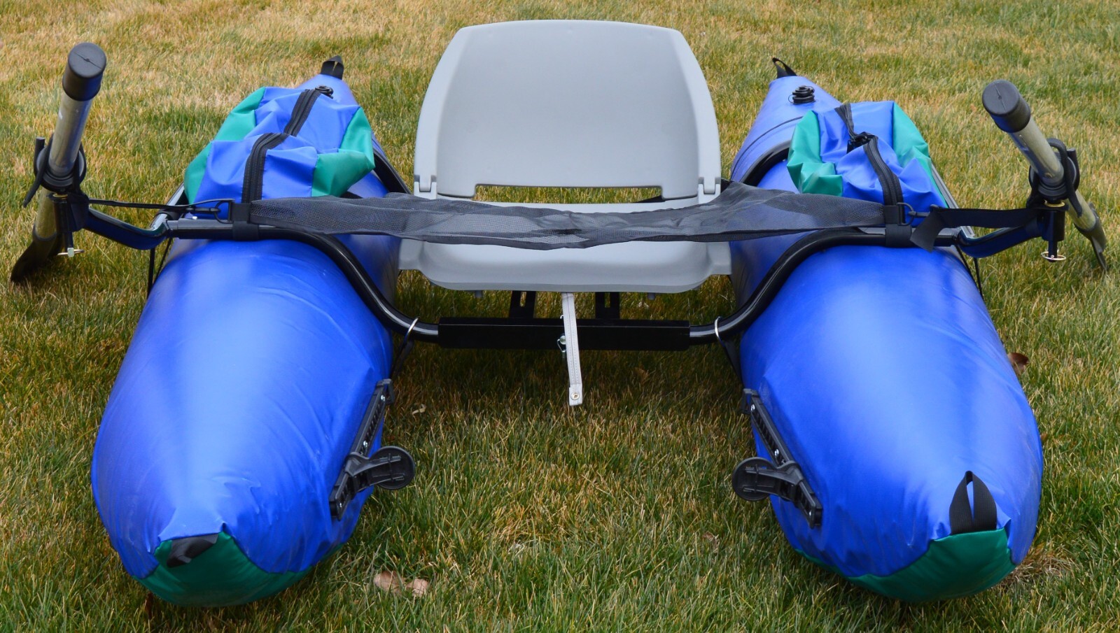NOS San Juan by JW Outfitters 8 Foot One-Man Pontoon Boat with Oars