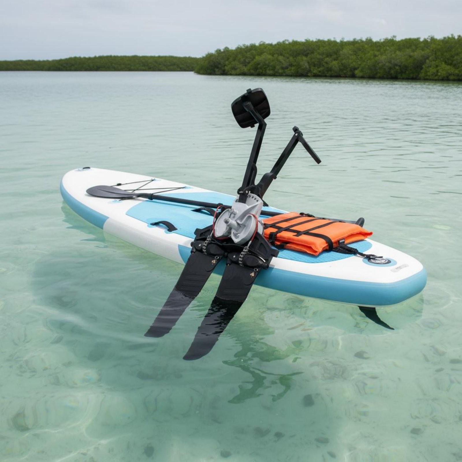 Surfboard Fin Pedal System Easy to Install Boat Foot Pedal System for Fishing