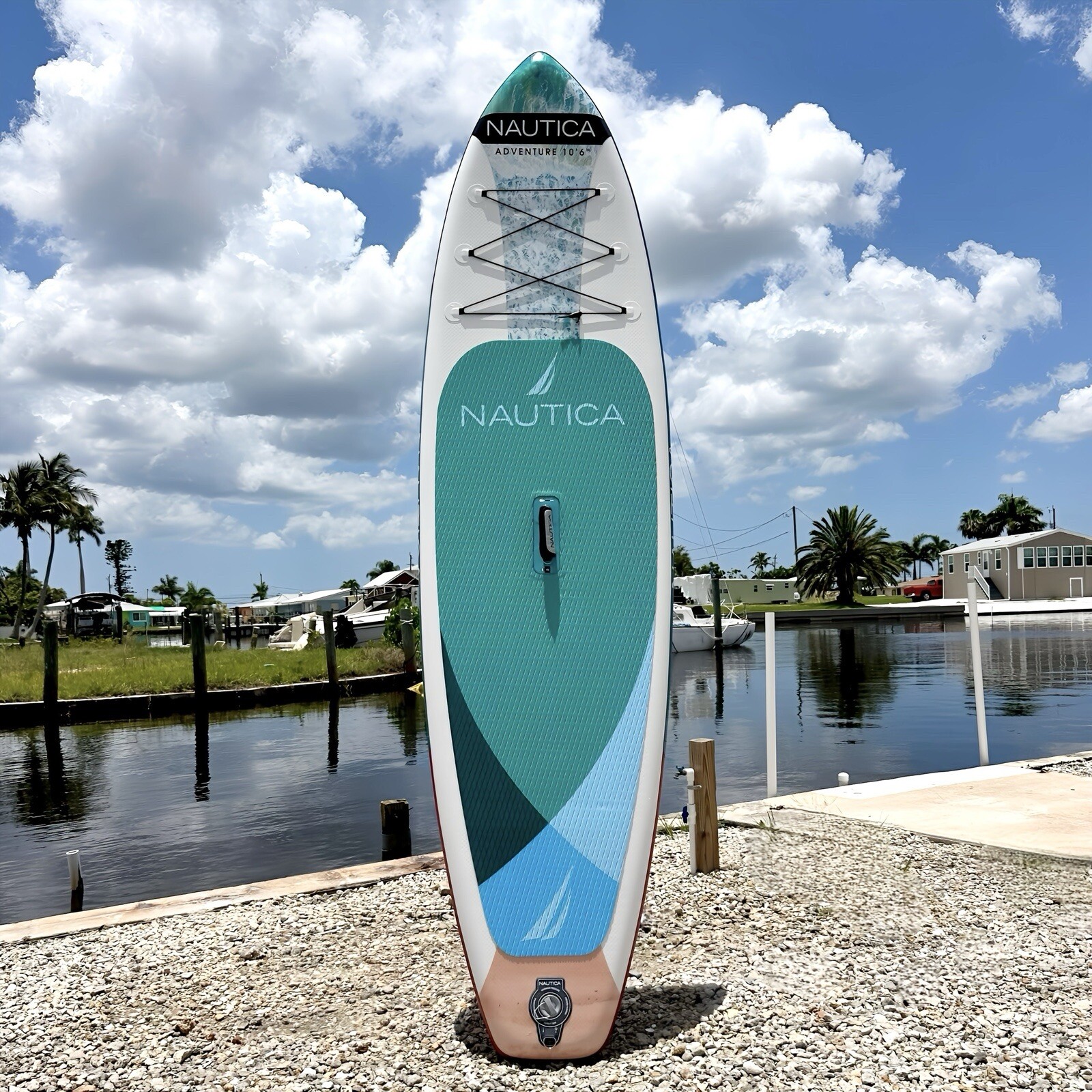 Nautica Adventure 10’6” Inflatable SUP Paddle Board | 33” Wide 325lb w/ Pump