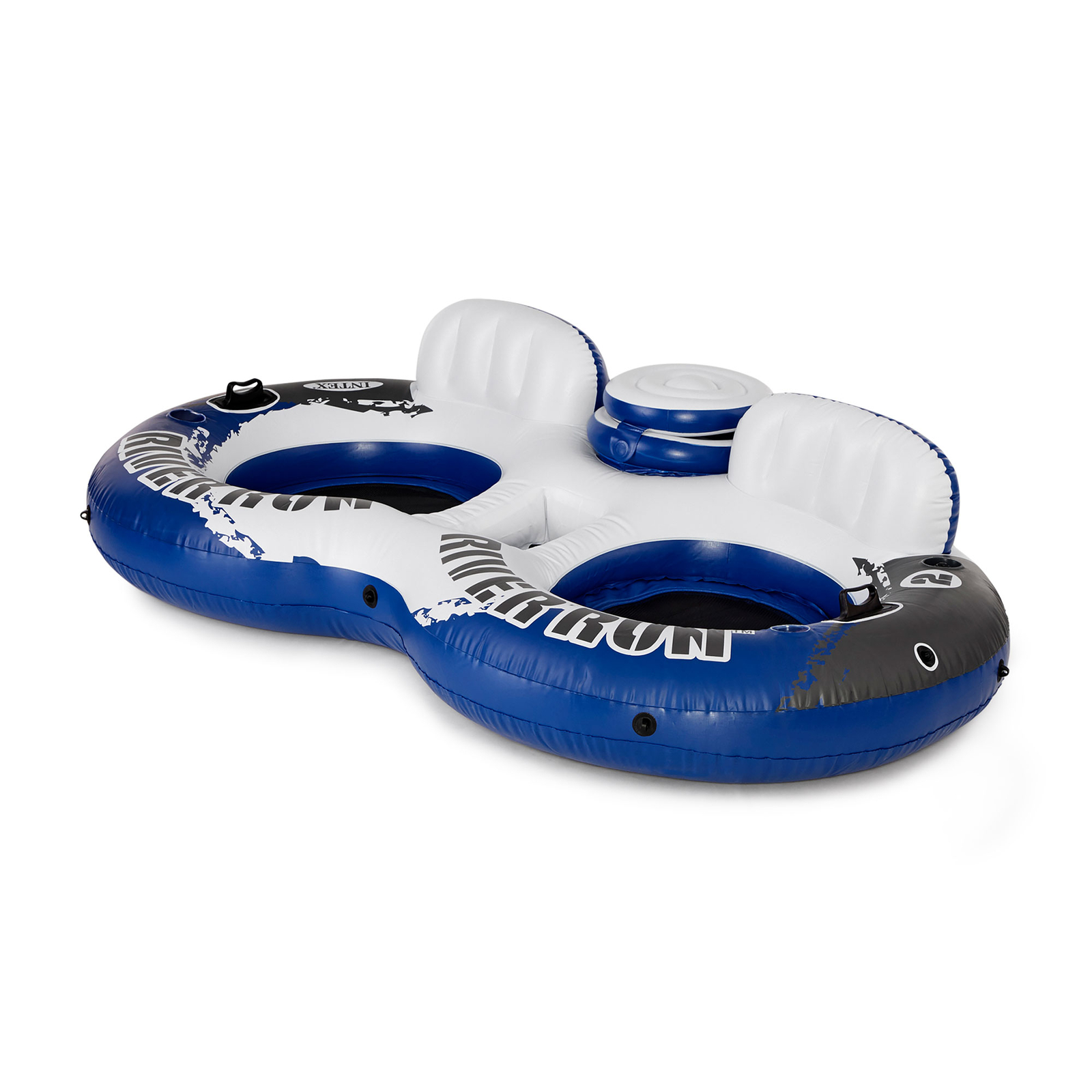 Intex River Run 2 Person Inflatable Tube Raft Float with Cooler for Pool & Lake