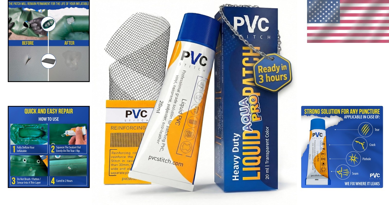 Seamless AquaPro Liquid Patch for PVC Inflatable Gear – UV & Water Resistant