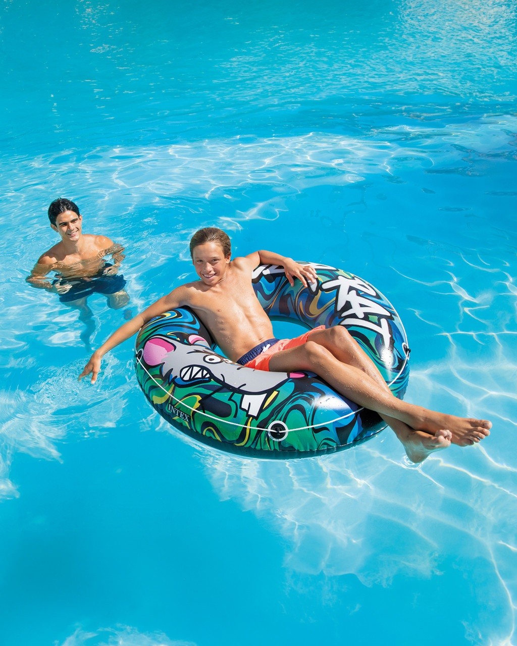 INTEX River Rat Inflatable 48inch Floating Tube Raft 68209E