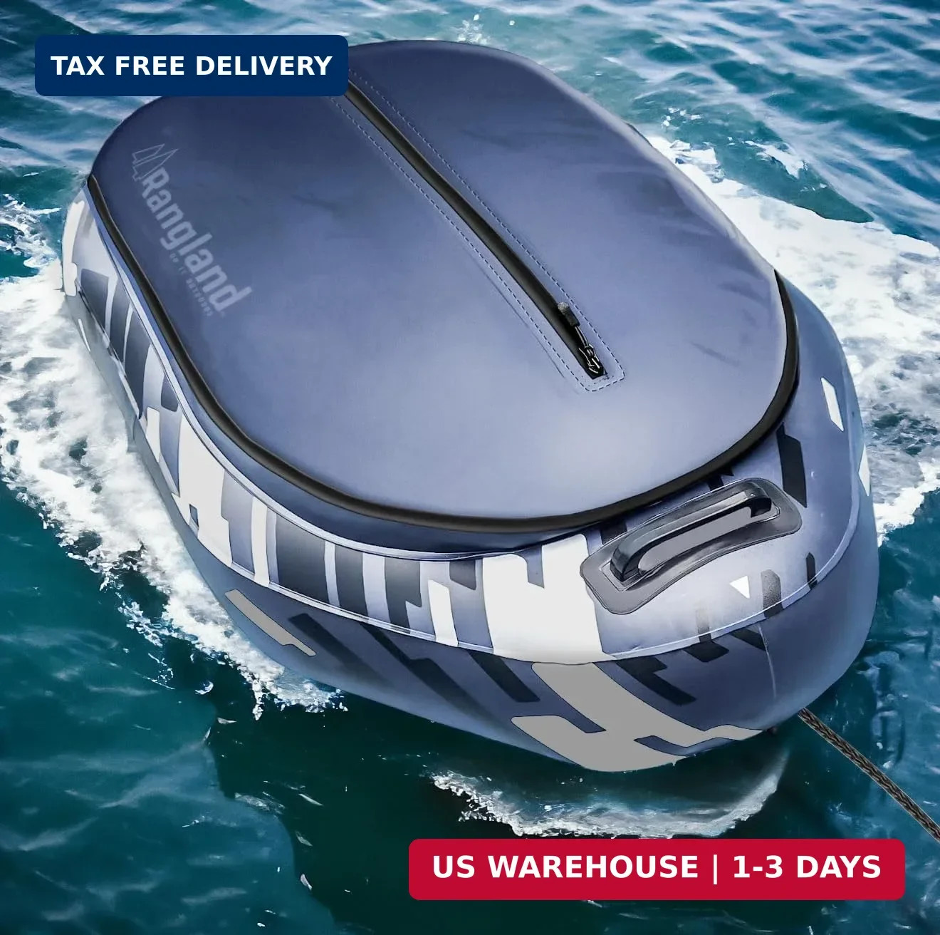 Adventure-30 Kayak River Cooler with Tow Rope, Insulated Heavy Duty PVC, Floatin
