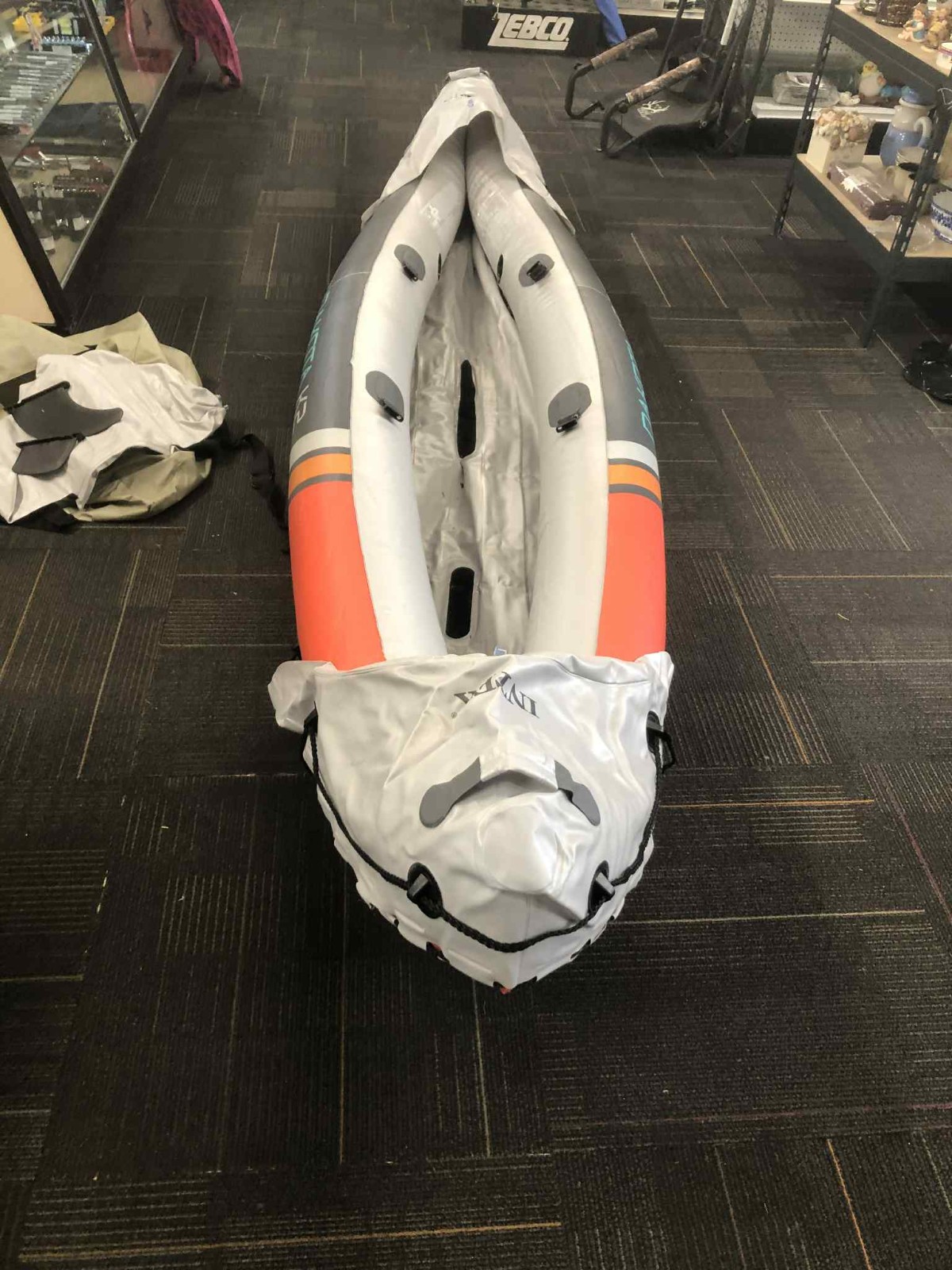 Intex Dakota K2 2 Person Vinyl Inflatable Kayak and Accessory Kit w/ Oars & Pump