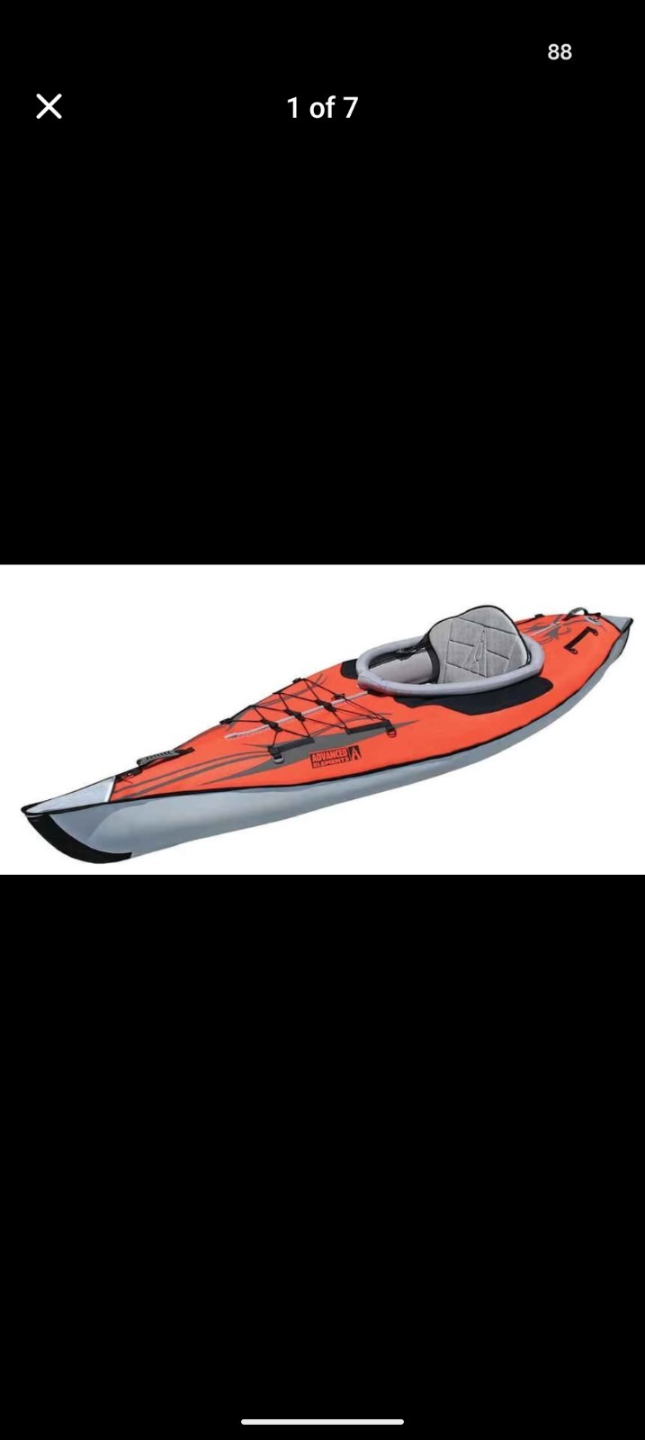 Advanced Elements Firefly Inflatable Kayak with Paddle and Pump Red New