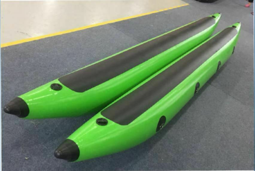 Pair of NEW Inflatable 0.9mm PVC DIY Fishing River Pontoon Raft Boat Float Tubes