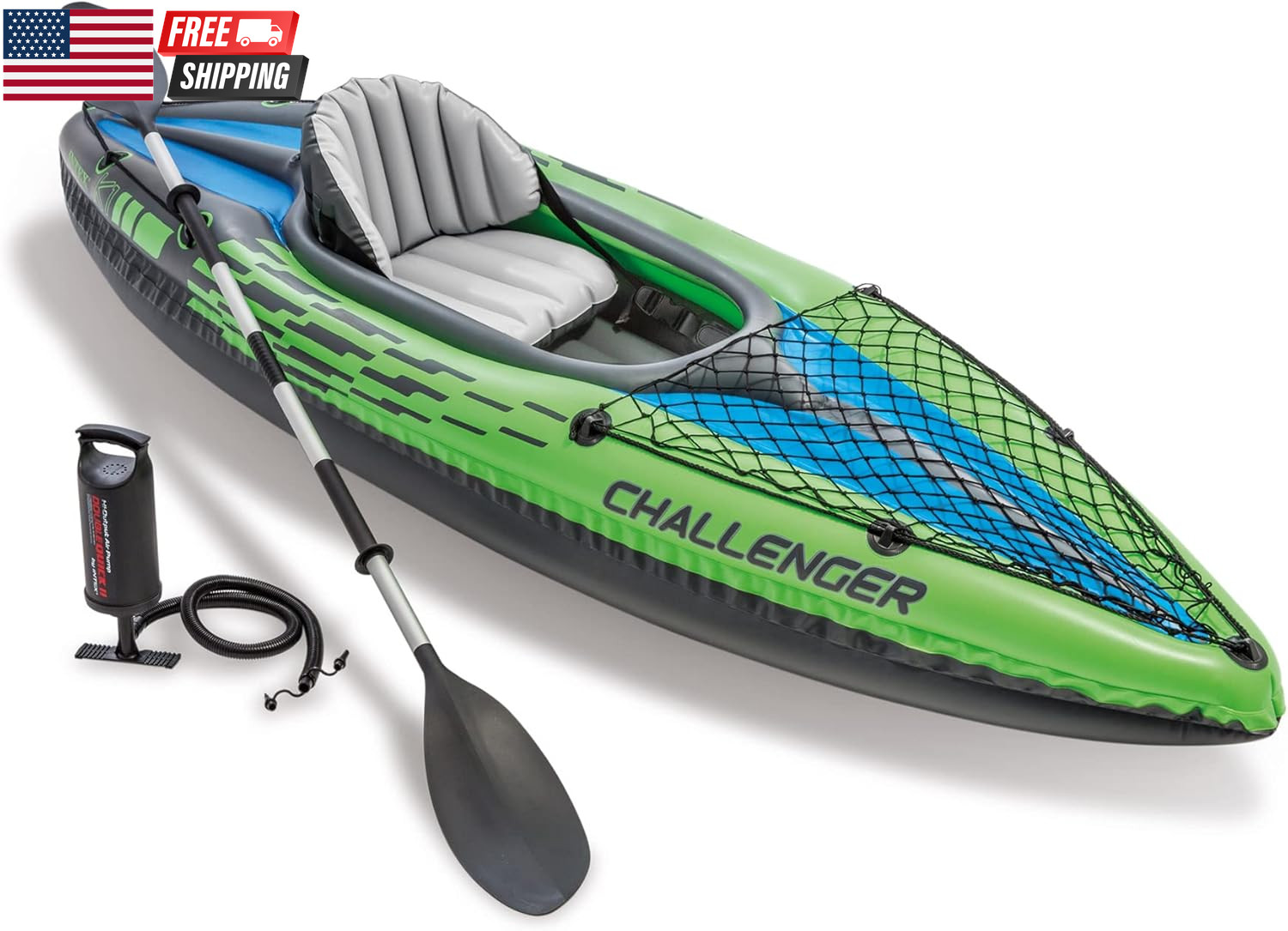 INTEX Challenger Inflatable Kayak Series: Includes Deluxe 86In Kayak Paddles and