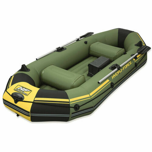 Inflatable Sailboat! Bestway Hydro Force Marine Pro Raft with Sail Kit