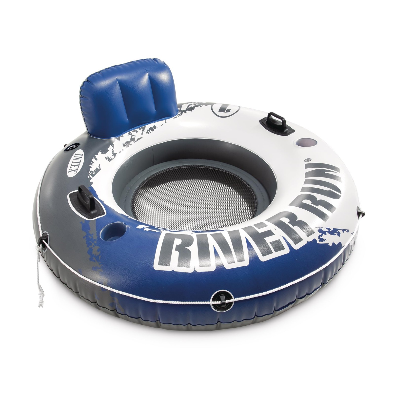 INTEX 58825EP River Run 1 Inflatable Floating Lounge: 1 Pack, Blue