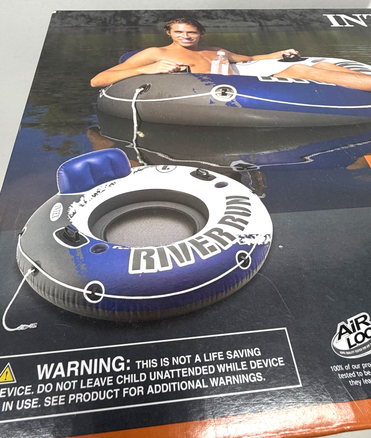 2-pack Intex River Run I Sport Lounge 53 inch Inflatable Water Float Pool River