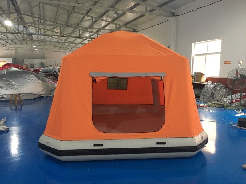 Inflatable Floating PVC Shoal Family Camping Water Raft Tent AS SEEN ONLINE