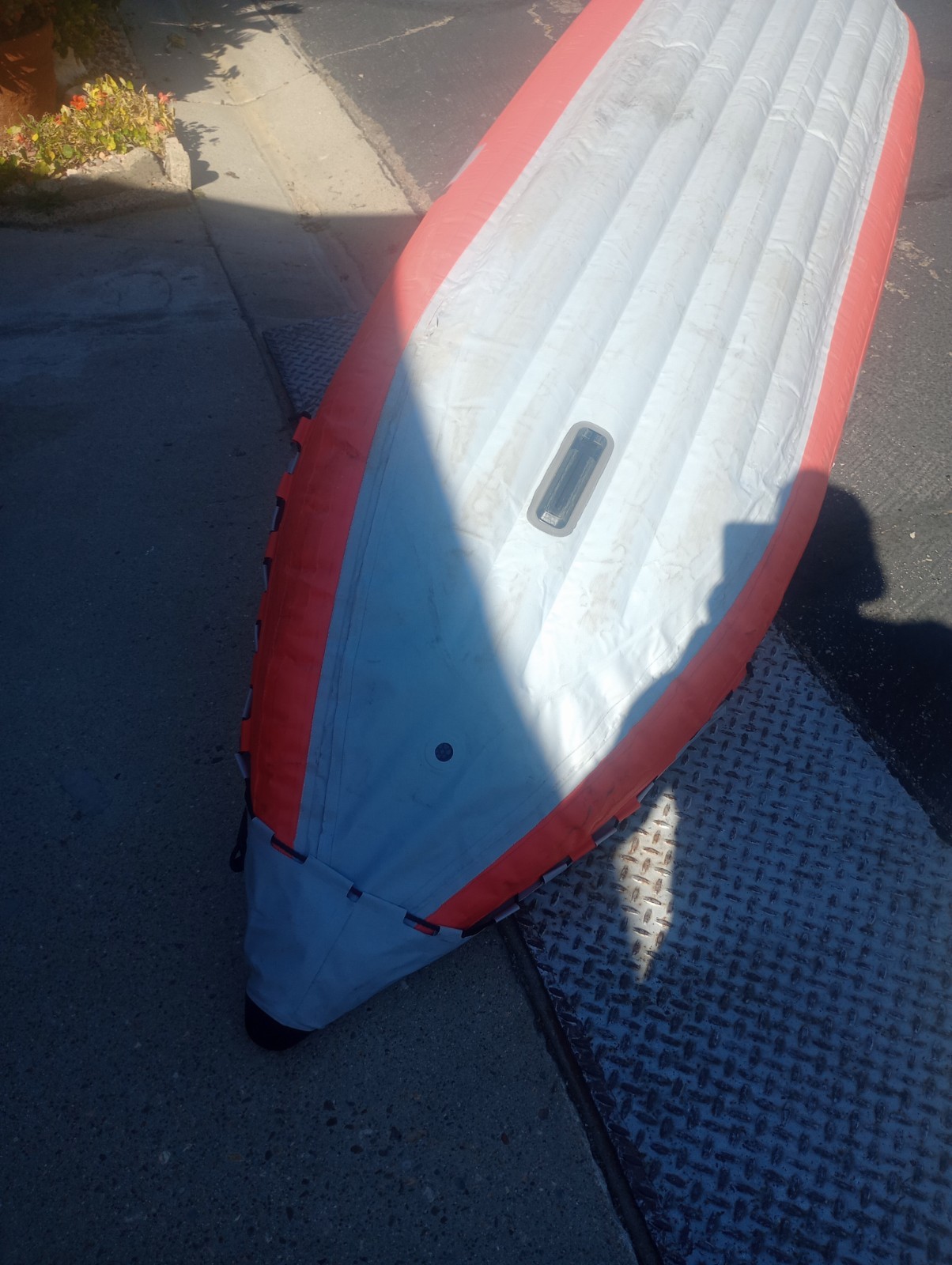 Intex Excursion Pro Inflatable 2 Person Vinyl Kayak Orange and grey.