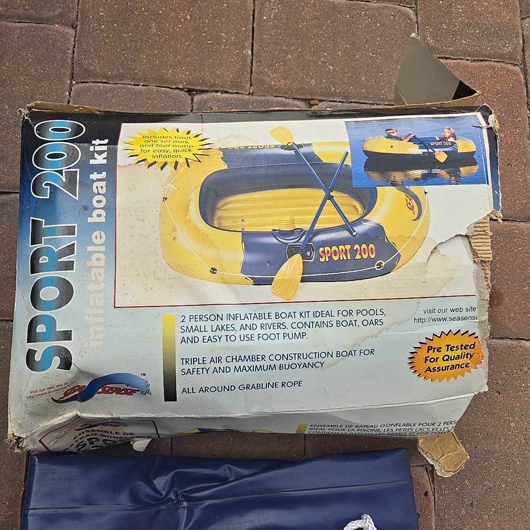 Sea Sense Sport 200 Inflatable Boat 2 Person Boat In Original Box Unused