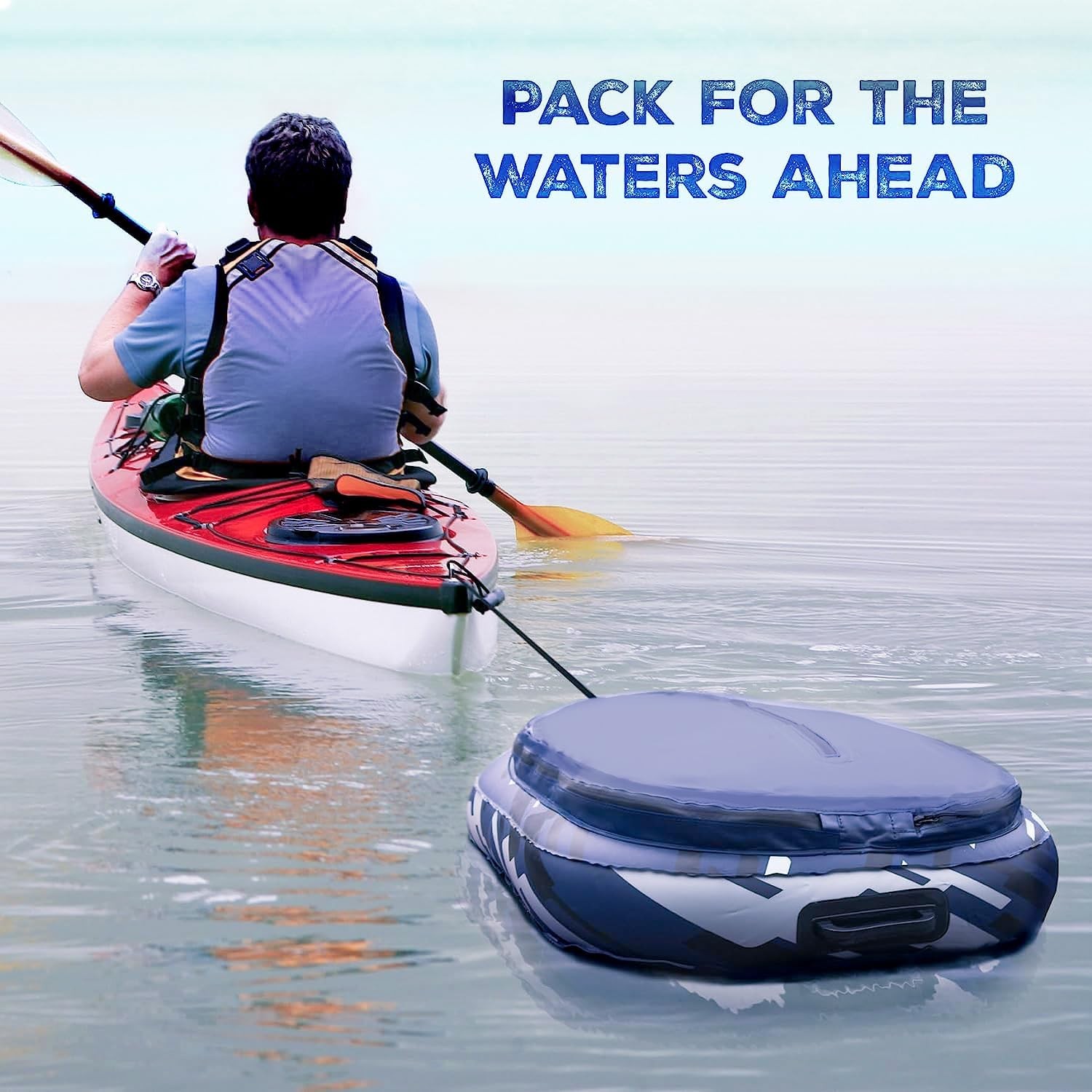 Adventure-30 Kayak River Cooler W/ Tow Rope Insulated Heavy Duty PVC Floating