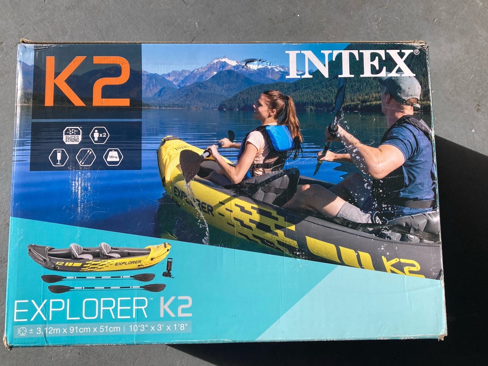 Intex Explorer K2 Inflatable Kayak – 2 Person