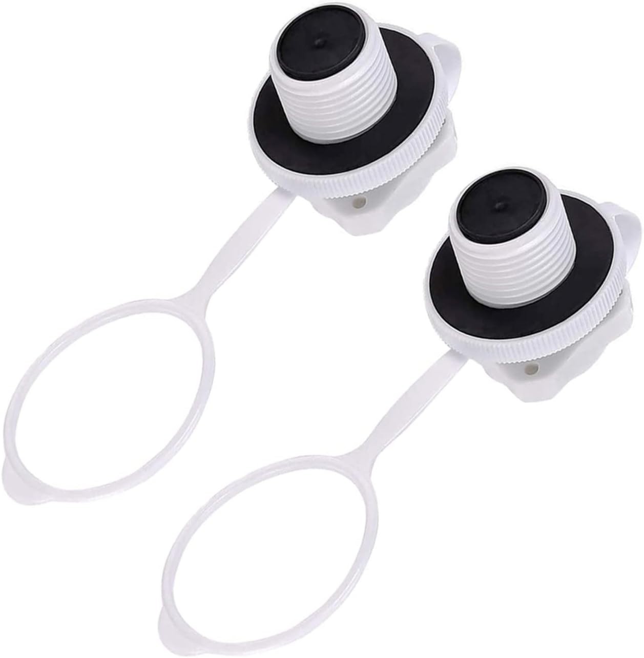 Inflatable Boat Air Valve,2PCS Inflatable Boat Spiral Air Plugs One-Way Infla…
