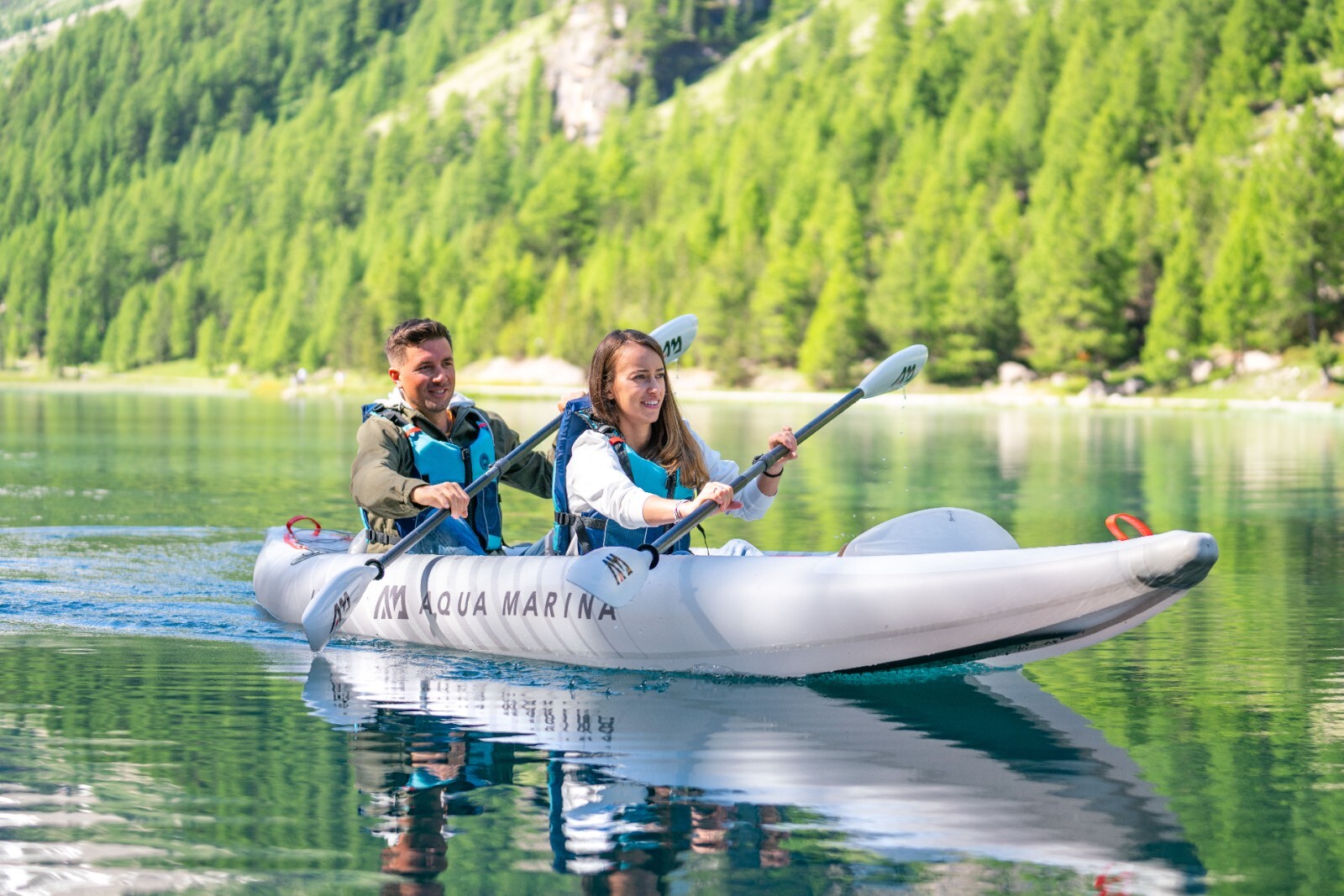 AQUA MARINA HALVE 398 INFLATABLE ULTRA LIGHT PACKAYAK KAYAK PREMIUM TPU 13ft