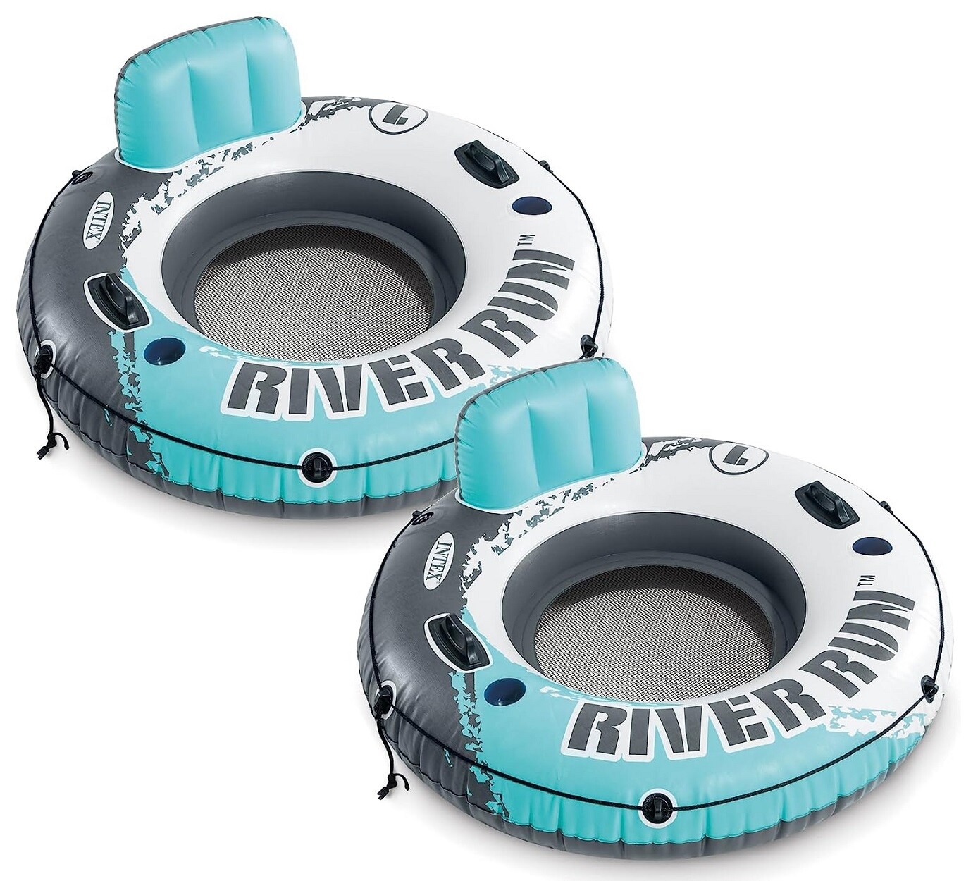 Intex Aqua River Run 1 Inflatable Floating Lake Tube 53inch Diameter 2 Pack