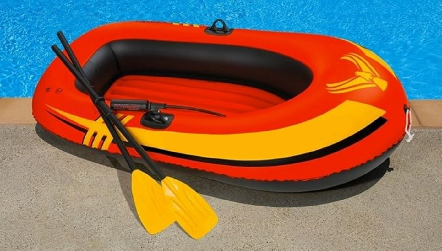 Bote Inflable Con Remos Balsa Bote De Pesca Resistente Durable Bomba De Aire NEW