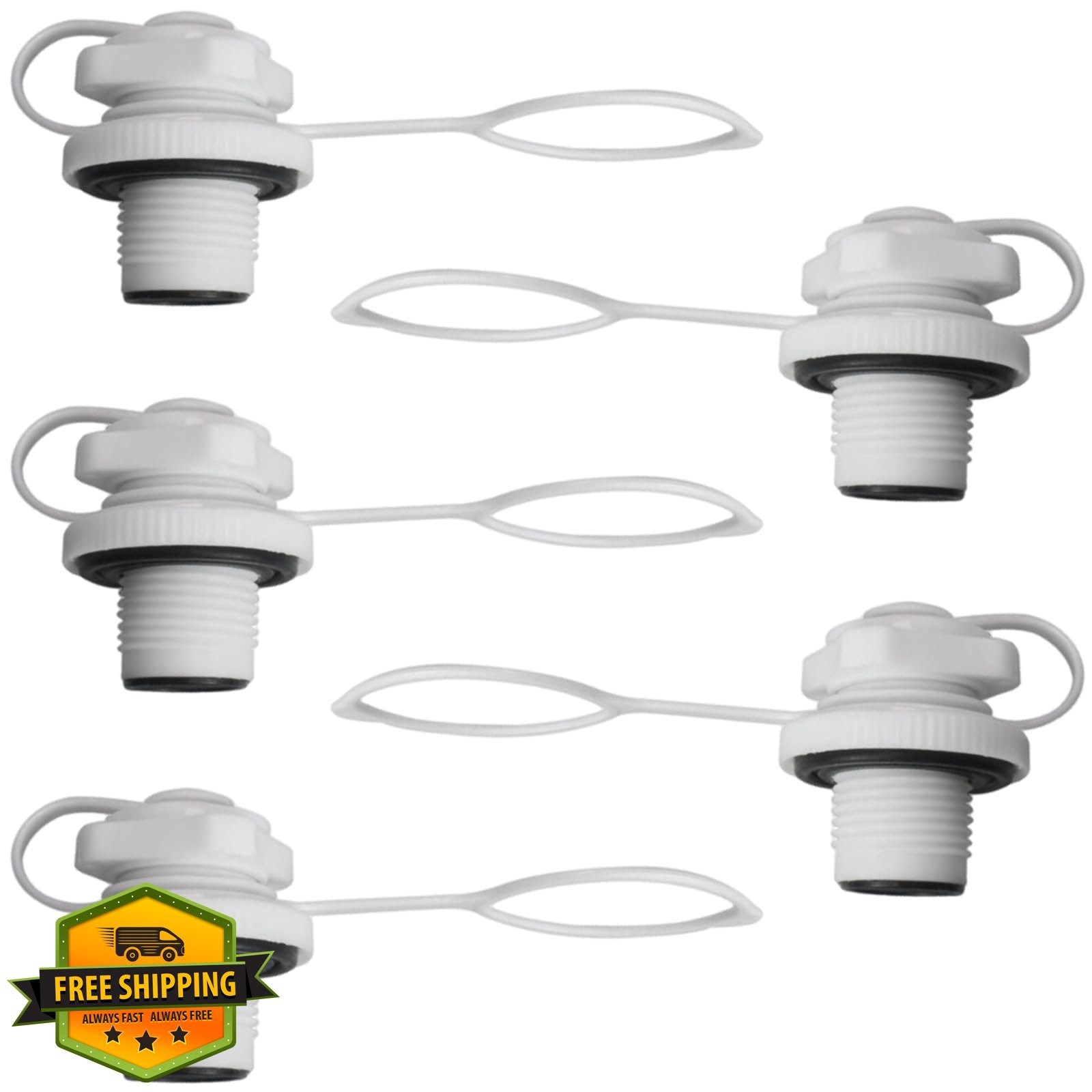Intex Inflatable Boat Plugs 5PCS 20MM Threaded Kayak Replacement Parts White