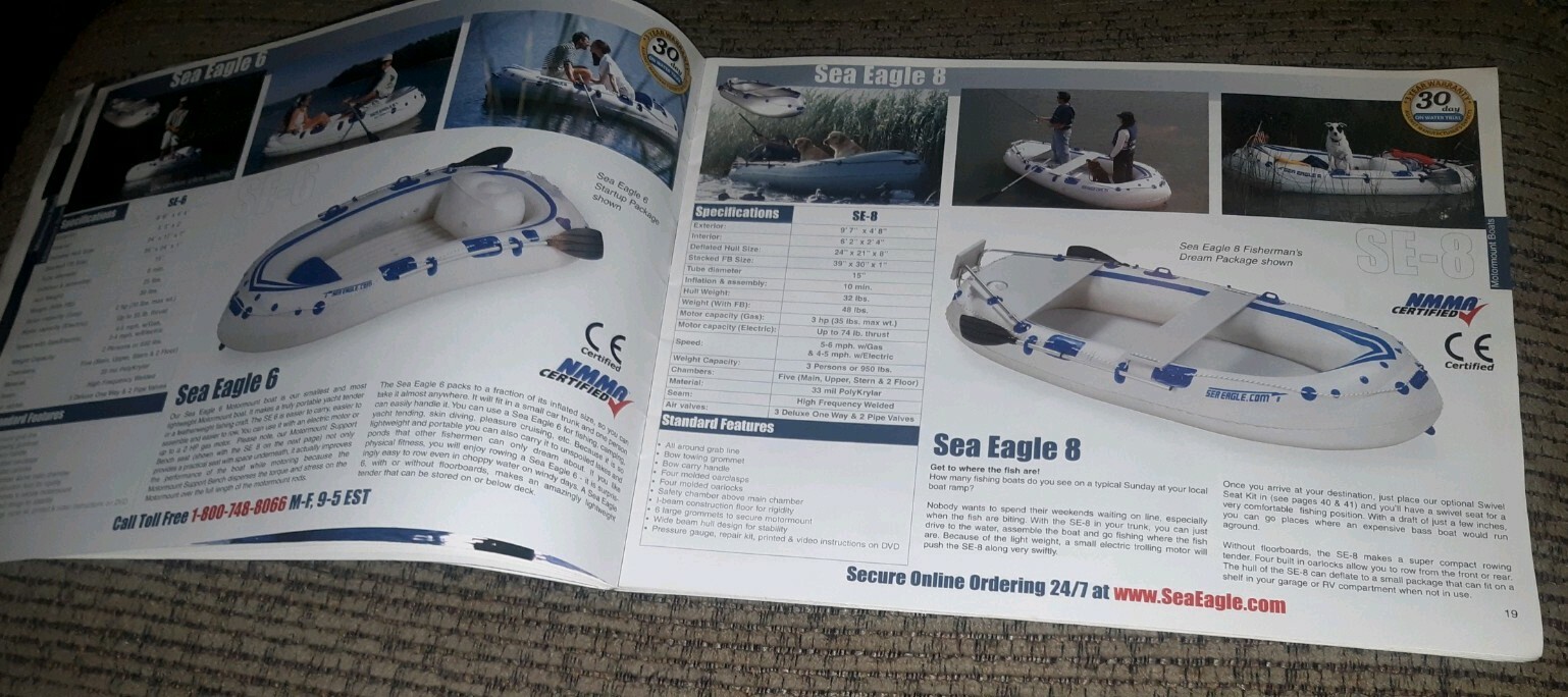 Sea Eagle spring 2005 CATALOG Inflatable Kayak boat Paddles Pump Accessories