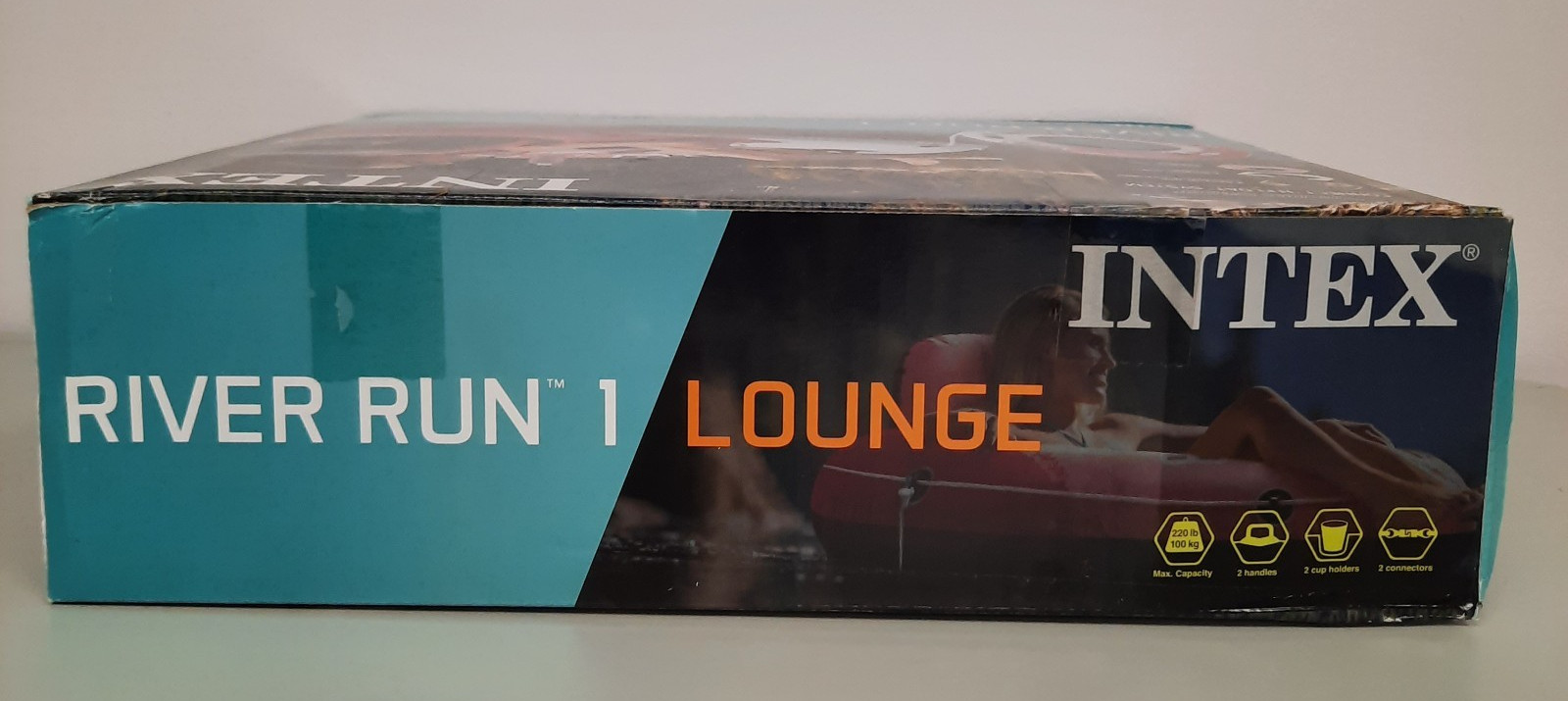Intex River Run 1 Lounge Connect ‘N Float System Pink & White #56829AY – 53″