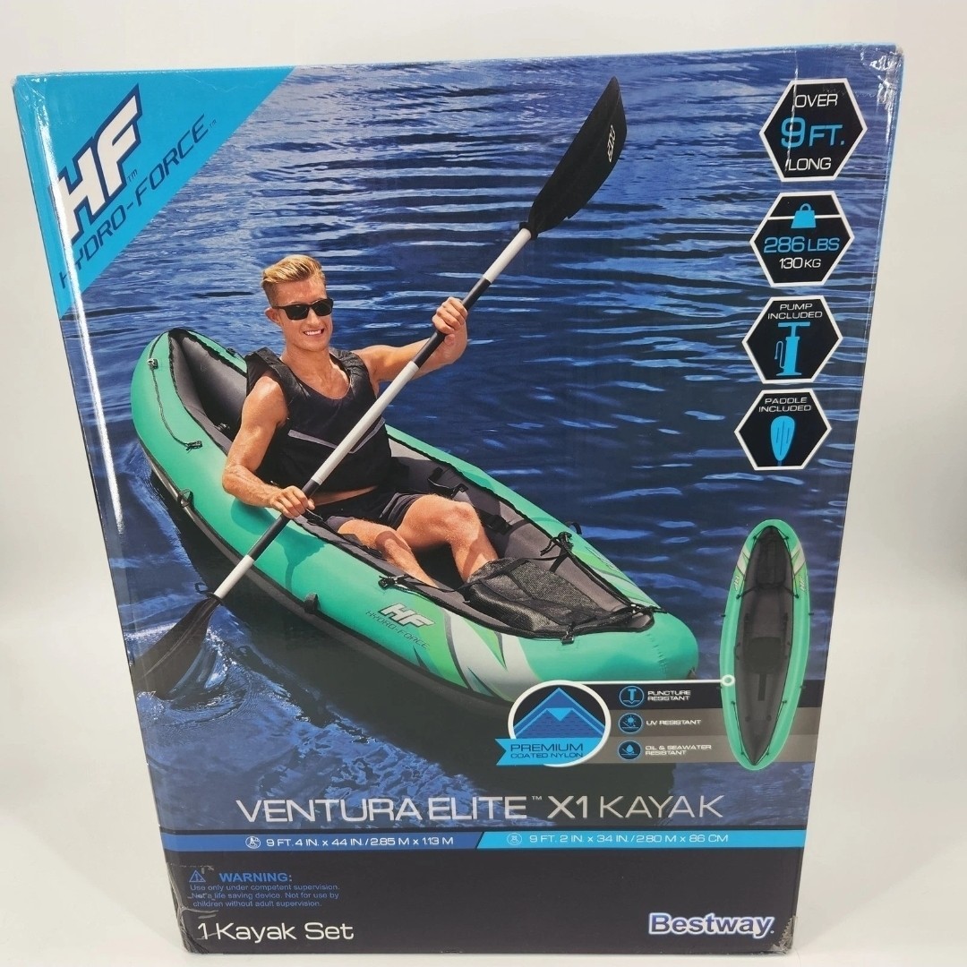 Bestway Hydro-Force 1-Person Ventura Elite Inflatable Kayak Set