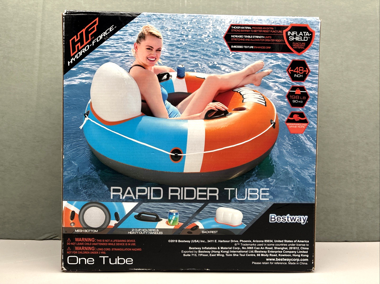 HYDRO-FORCE Rapid Rider Inflatable River Pool Water Tube Float Lake Sports Fun