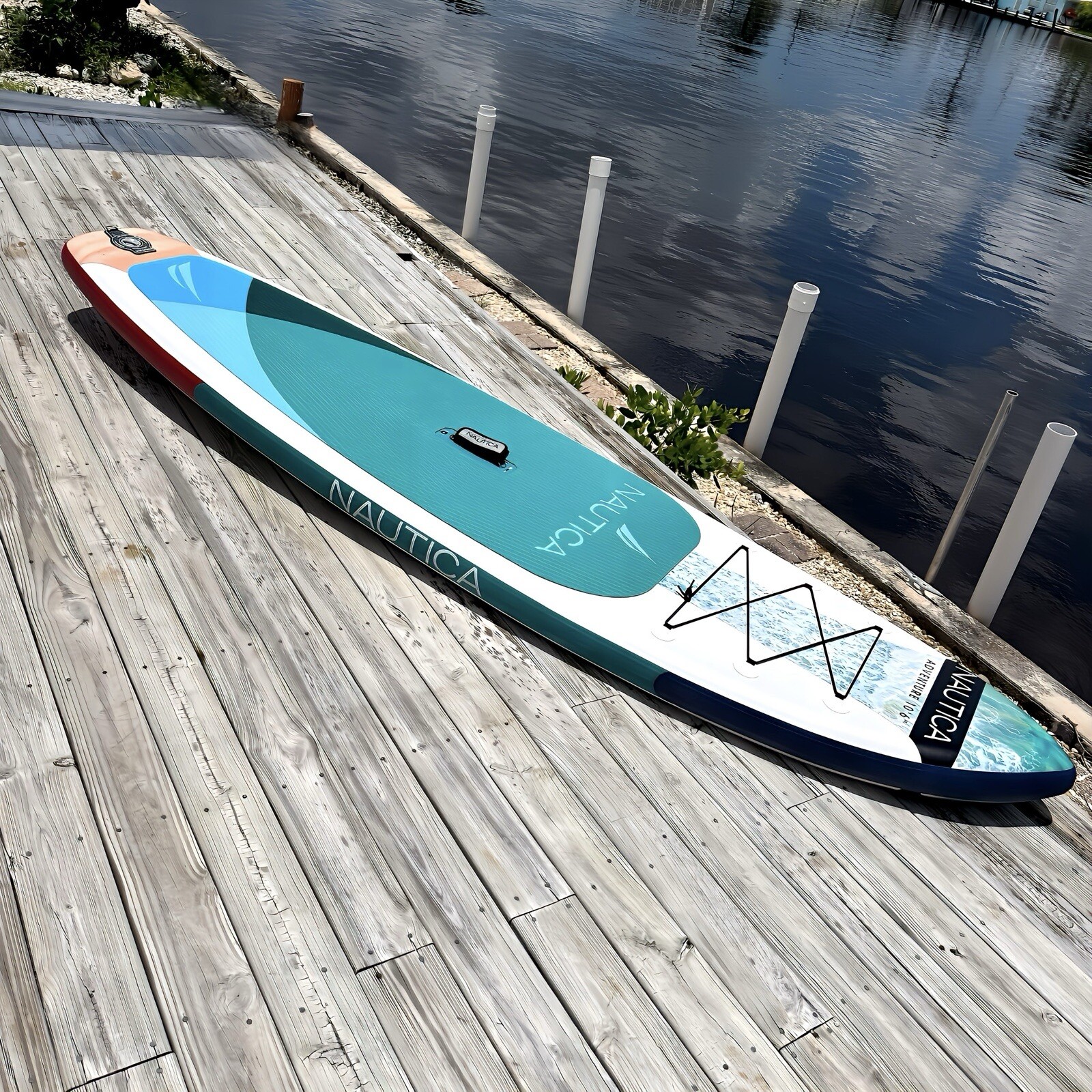 Nautica Adventure 10’6” Inflatable SUP Paddle Board | 33” Wide 325lb w/ Pump