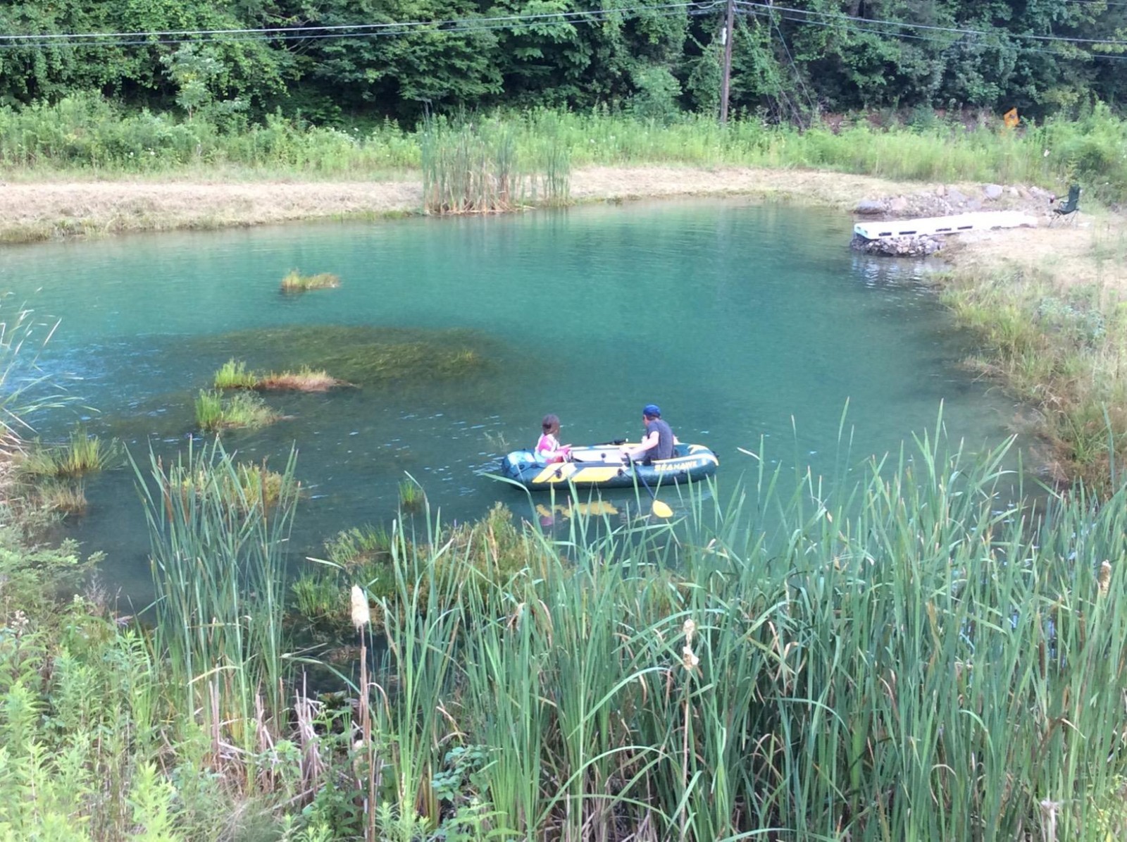 Vinyl Green Inflatable Boat