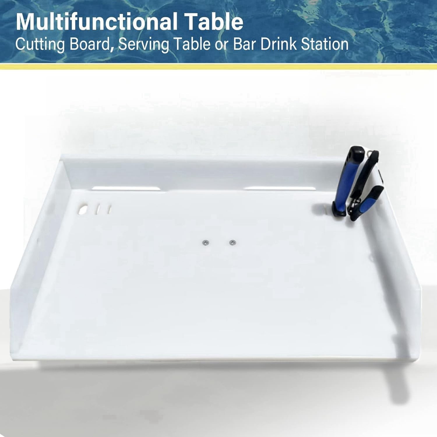 Fistihon Pontoon Boat Fillet Table Boat Cutting Board Bait Table Perfect Fish