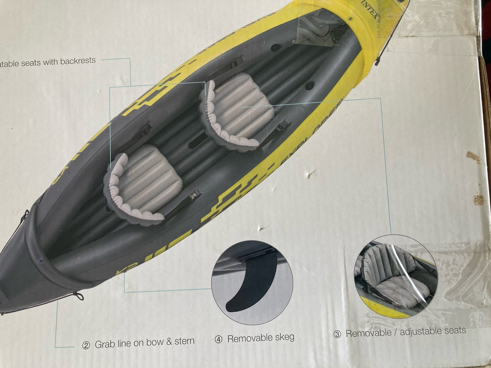 Intex Explorer K2 Inflatable Kayak – 2 Person