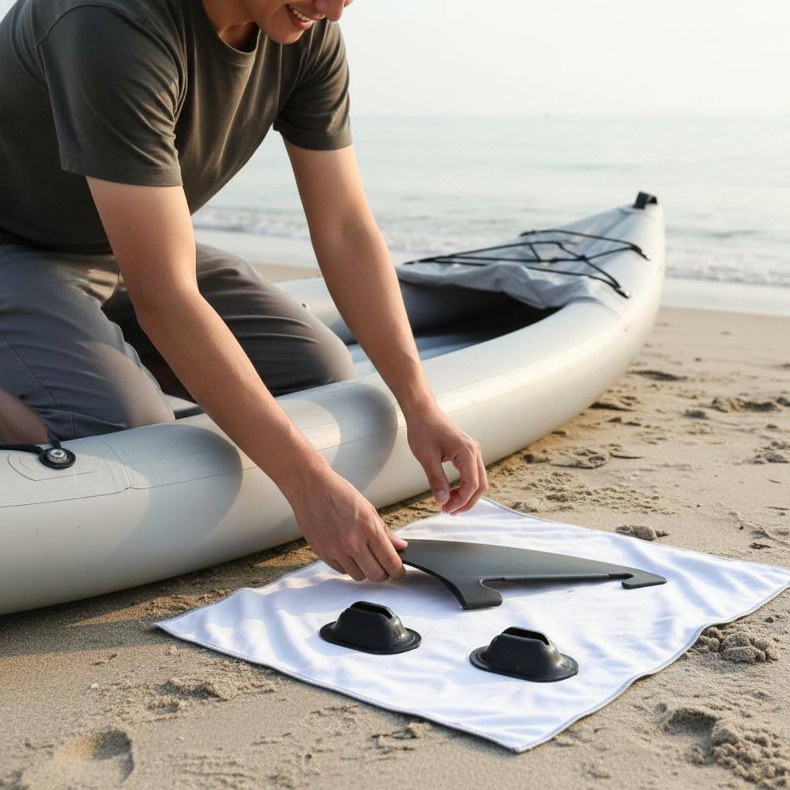 Inflatable Kayak Side Fin Lightweight Surfboard Tracking Skeg