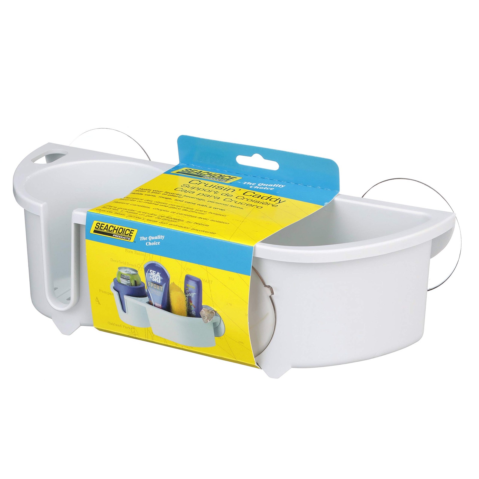 SeaChoice Cruisin’ Caddy Marine Boat Organizer White