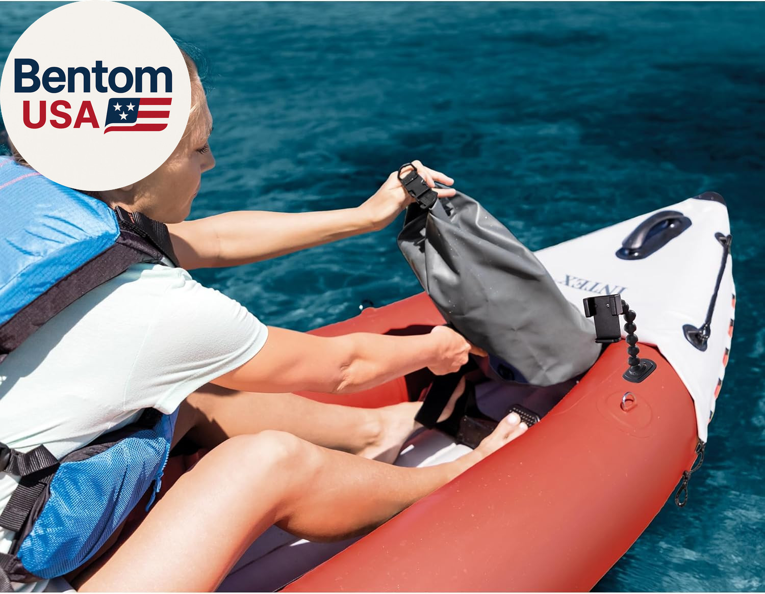 68309EP Excursion Pro K2 Inflatable Kayak Set: Includes Deluxe 86In Kayak Paddle