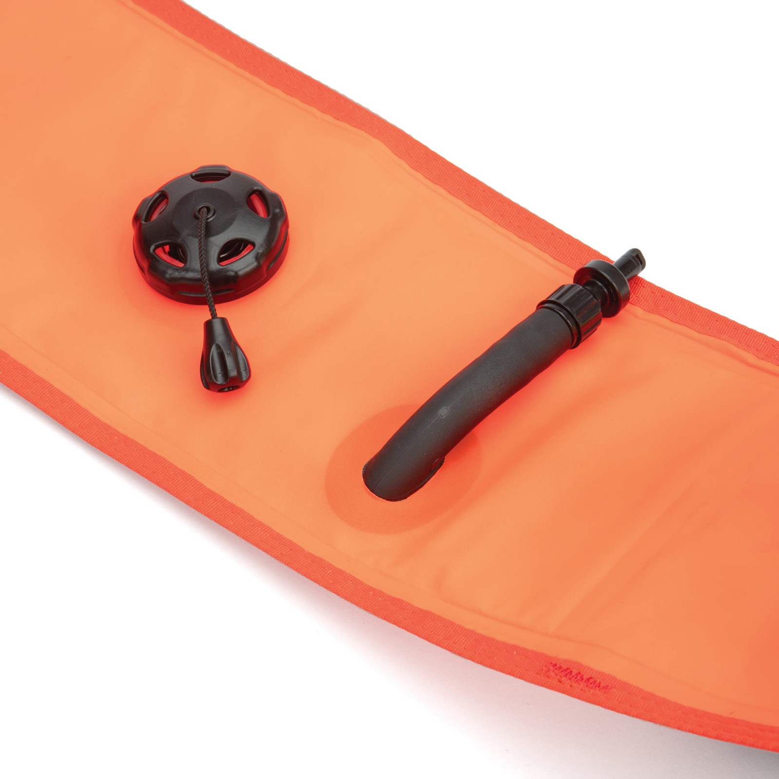 Orange Outdoor Recreation 6ft Inflatable Raft with Line Spool and Safety Feat…