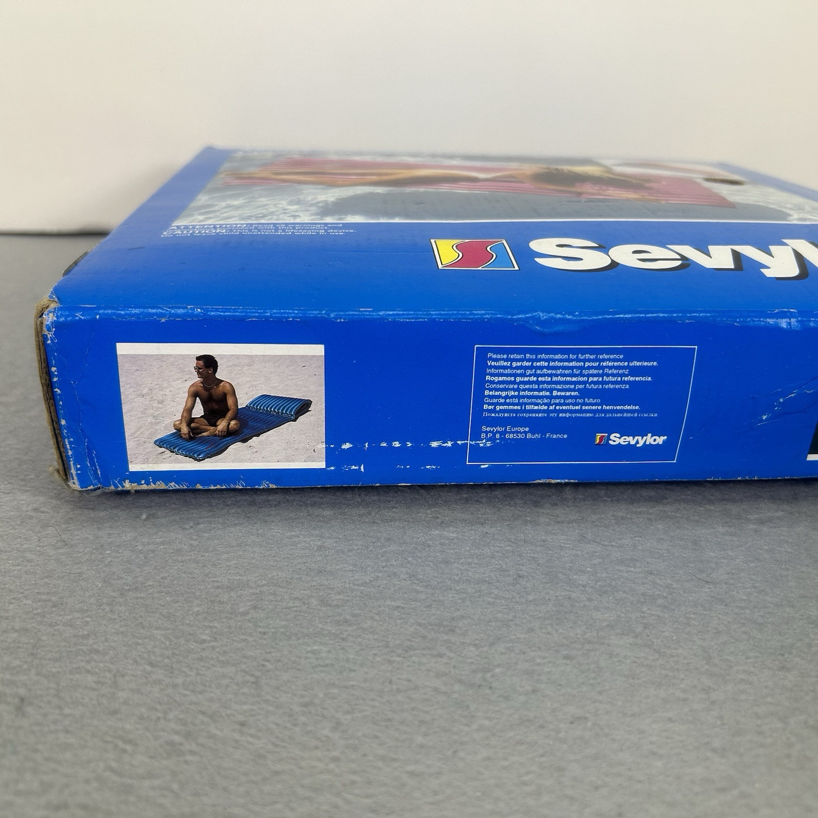 SEVYLOR WAVE MATT Inflatable Pink Pool Float VTG Beach 76 x 40 Raft NEW Open Box