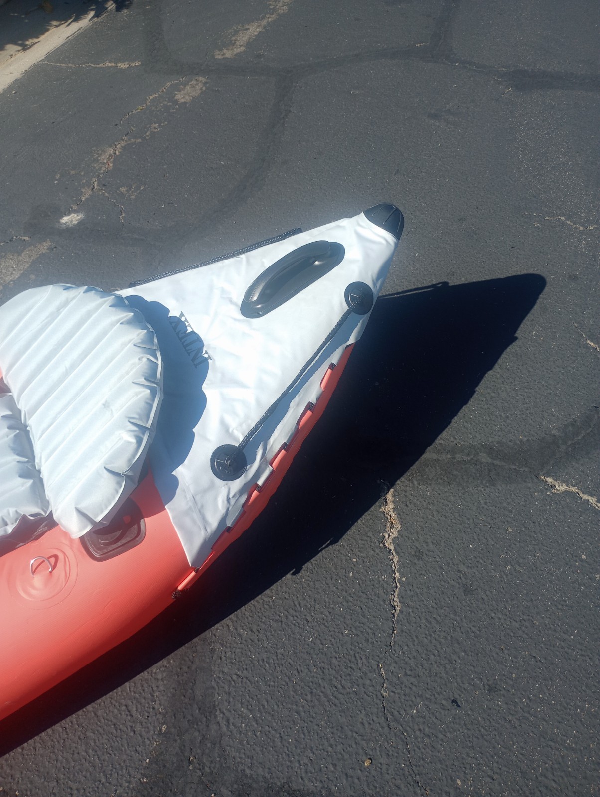 Intex Excursion Pro Inflatable 2 Person Vinyl Kayak Orange and grey.