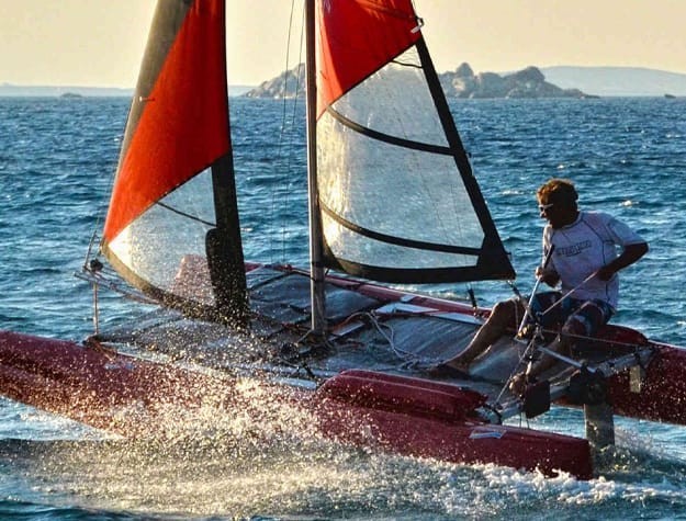 Happy Cat Evolution Catamaran Inflatable Grabner sailboat minicat hobie